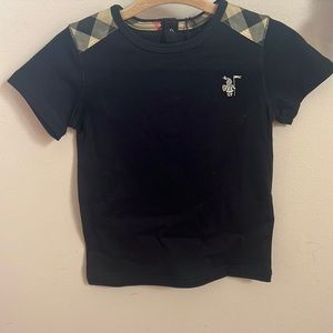 Lencel boys Burberry t-shirt size 12 months navy